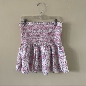 LoveShackFancy Misty Mini Skirt in Candy Hearts